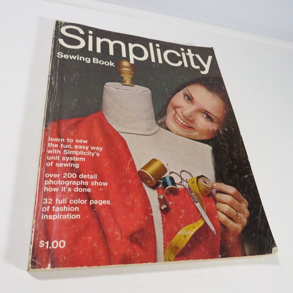 Simplicity Sewing Book Paperback 1969 tips, techniques, instruction, guide